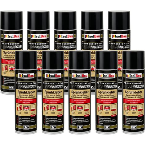 Adesivo spray per tappezzeria IsolBau 10 x 500 ml (1/5)
