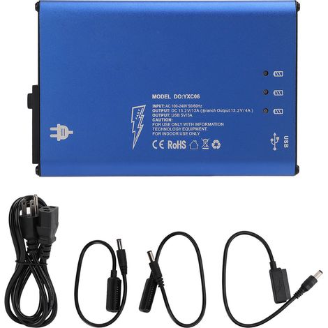 Chargeur de batteries multiples 5 ports, protection multiple, contrôle intelligent, chargeur 5 en 1, prise US 100-240V (1/5)