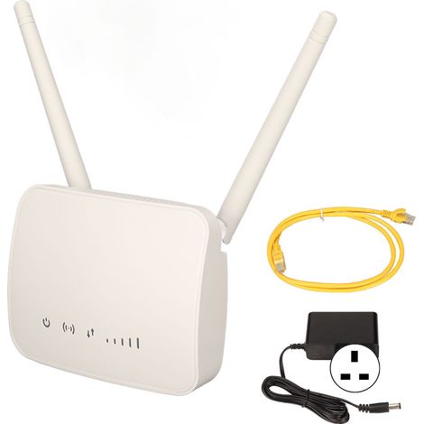 Routeur sans fil 4G intelligent 2 en 1 WiFi 300Mbps, antenne intégrée, routeur pour ordinateur, prise UK 100-240V (1/5)