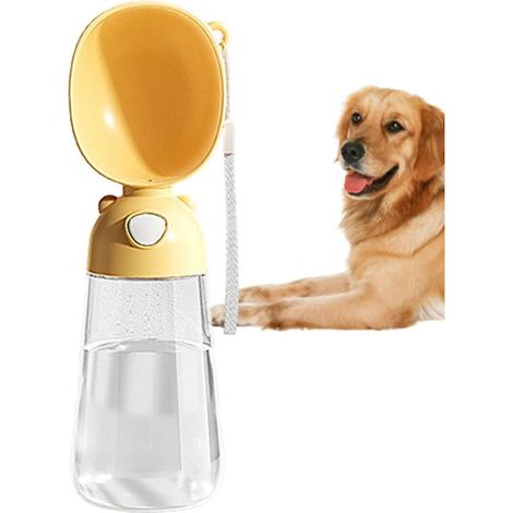 Gourde d'eau de Voyage pour Chien,Distributeur d'eau de Voyage pour Chiot Abreuvoir pour Chiots et Conteneur de Boisson pour Pique-Nique et Randonnée (1/5)