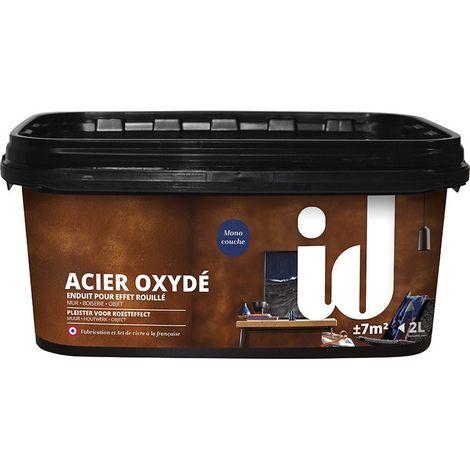 Enduit acier oxydé 2L – Antirouille pour murs et boiseries – Application monocouche – Rendement ±7m² – Id Paris (1/4)