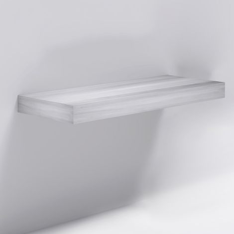 Mensolone in laminato sospeso per lavabi da appoggio arredo bagno made in italy finitura- olmo chiaro - misure l109xp50xh10 cm con staffe - confezione 1 (1/3)
