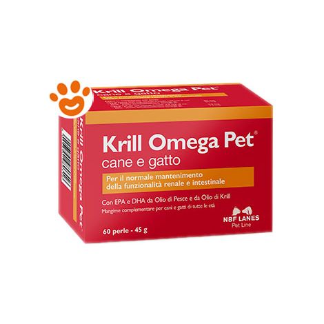 NBF Lanes Dog&Cat Krill Omega Pet - Confezione 60 Perle -