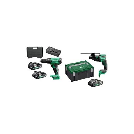 HIKOKI KIT TRAPANO C/PERC DV18DA+TASSELLATORE DH18DPB 18V
