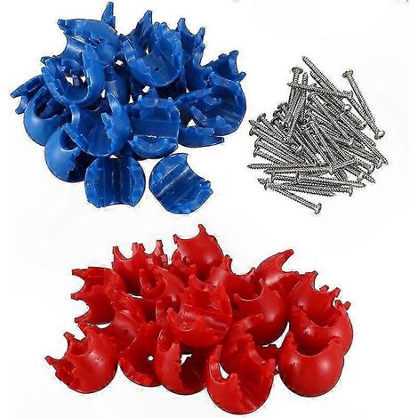 Clips de fixation en résine de 12 mm pour filets de jeux extérieurs et accessoires de suspension - Lot de 20 (1/5)
