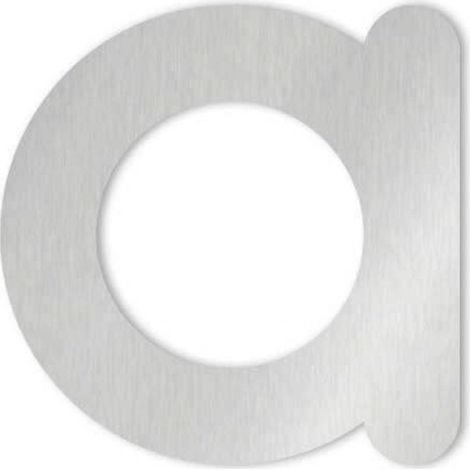 Heibi 1x MAX Hausnummer/Buchstabe zur Wahl Edelstahl 10/16 cm 0 1 2 3 4 5 6 7 8 9 a b c d / Buchstabe a (1/5)