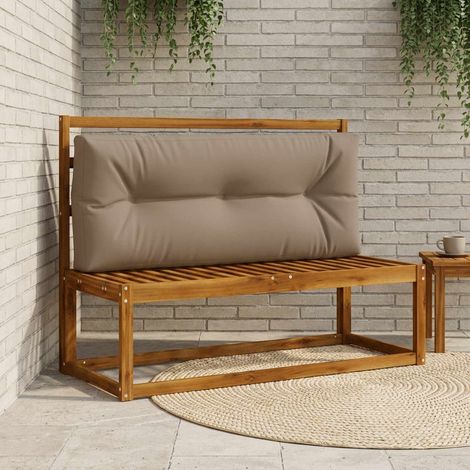 Coussin de dossier de palette VIANEN 100 % polyester Taupe (1/5)