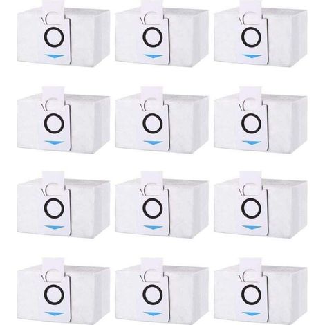 Lot de 12 sacs à poussière pour aspirateurs Ecovacs Deebot X1 Omni / X1 e Omni / T20 Omni / T20e Omni, sacs de rechange pour aspirateurs (1/4)