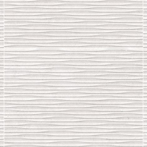 Carrelage effet Pierre 3D Gris Perle Linea 100x33,3x0,98 cm Orvigny - Mur intérieur (vendu par carton de 1,67 m²) - RO'MA CARRELAGE