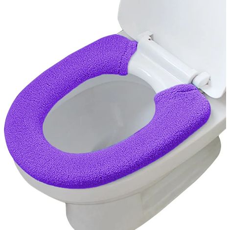 Almohadilla de asiento de inodoro lujosa antibacteriana engrosada para calefacción universal (1/5)