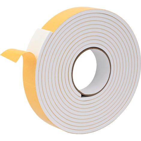 Selbstklebendes Schaumstoffband 10 pcs Weiß 30mm x 5m CR-Schaum vidaXL