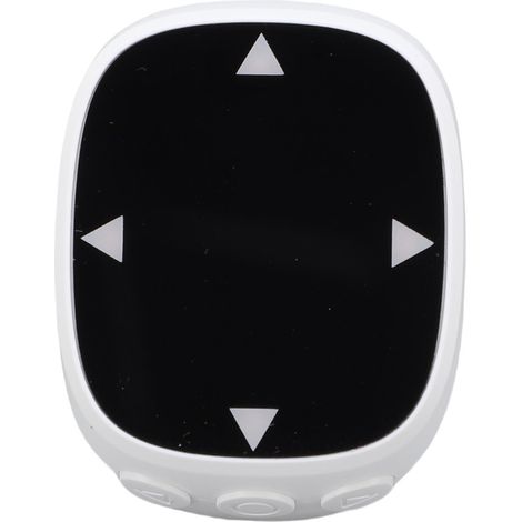 Télécommande Bluetooth multifonctionnelle à écran tactile avec anneau défilant et fonction de tournage de page pour téléphones et tablettes (blanche). (1/5)