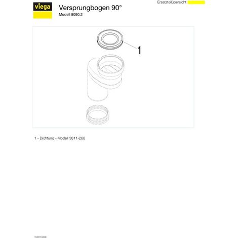 Viega manchon de décalage de vidage de WC plat 90mm (1/4)