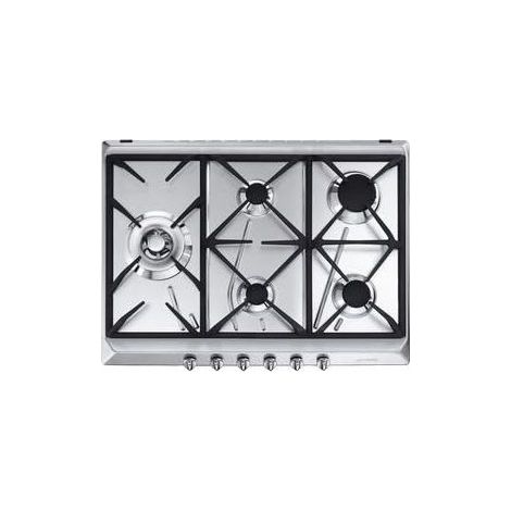 Smeg SRV575GH5 Gaskochfeld Edelstahl 68,5 cm