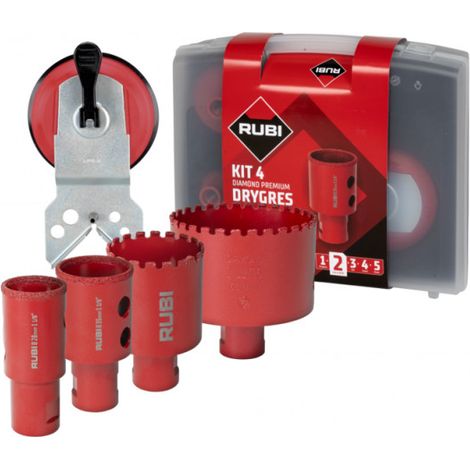 KIT 4 Trépans diamantés Drygres Premium RUBI (1/3)