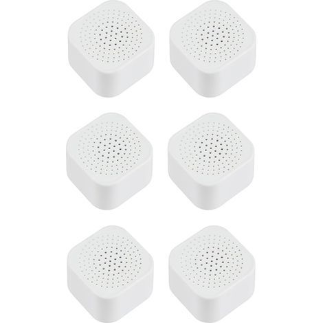 Sollbry Lot de 6 désodorisants au charbon actif autocollant, purificateur d'air pour réfrigérateur, congélateur, glacière, armoire, placard, rangement frais (1/5)