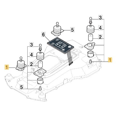 Hebemechanismus ORIGINAL STIGA Roboter-Rasenmäher a1500 rtk 381394803/2