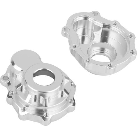 1 paire de caches de moyeu de roue avant/arrière en alliage d'aluminium pour voiture RC Traxxas TRX-4 1:10 (titane) (1/5)