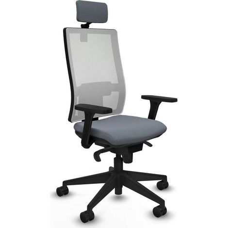 Piqueras y Crespo 3D066N2 Chaise de bureau gris ergonomique (1/3)