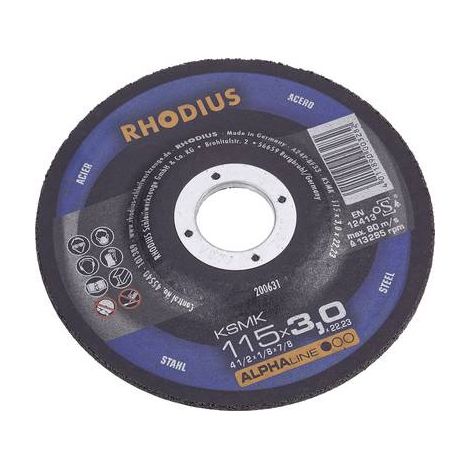 Disque de coupe Rhodius ksmk 125 mm 3 mm d'épaisseur (1/2)