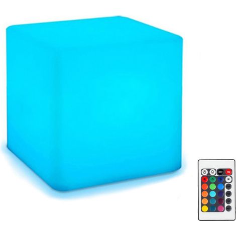 Cube lumineux avec télécommande, lampe de bureau à chargement USB, jouets pour enfants, cadeau (1/5)