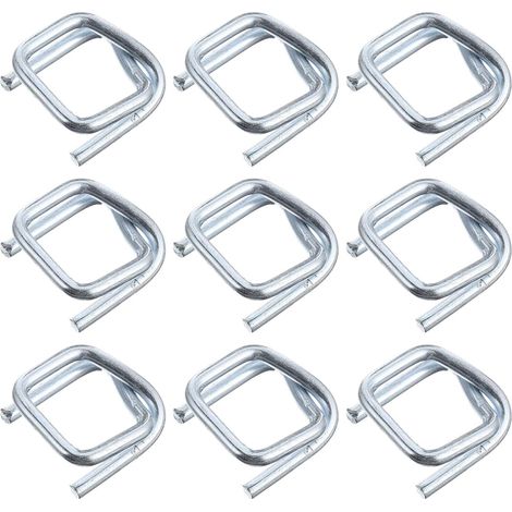 Unomor Lot de 100 boucles de cerclage robustes en métal