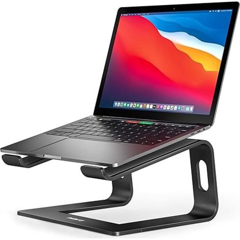 1 Soporte para portátil, aluminio, ergonómico, desmontable, de 10 a 16 pulgadas, disipación de calor (1/5)
