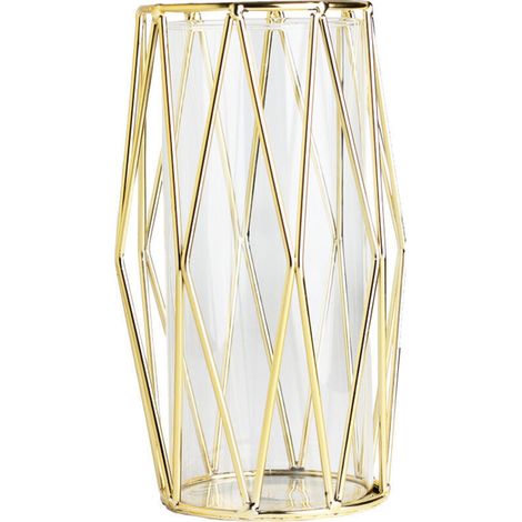 Vase en verre plaqué fer (1/3)