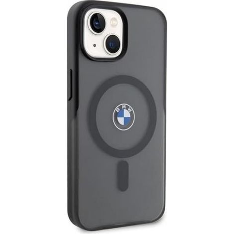 Coque - - BMW BMHMP15MDSLK - Noir - iPhone 15 Plus/14 Plus - Anneau magnétique (1/4)