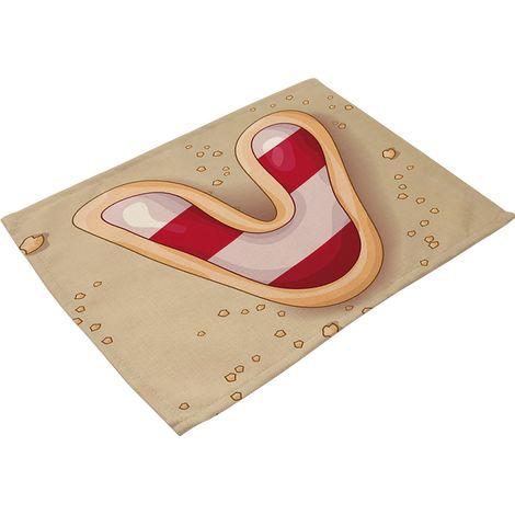 Tapis De Table En Coton Et Lin - Isolation Thermique Et Résistance À L'usure - Pour Salle À Manger Et Cuisine - Lot De 2 (1/2)