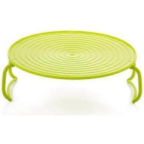 Panier vapeur pliable, support pour plateau micro-ondes, support pour casseroles isothermes, panier vapeur de cuisine, étagère de rangement alimentaire à plusieurs niveaux, étagère de rangement alimen (1/2)