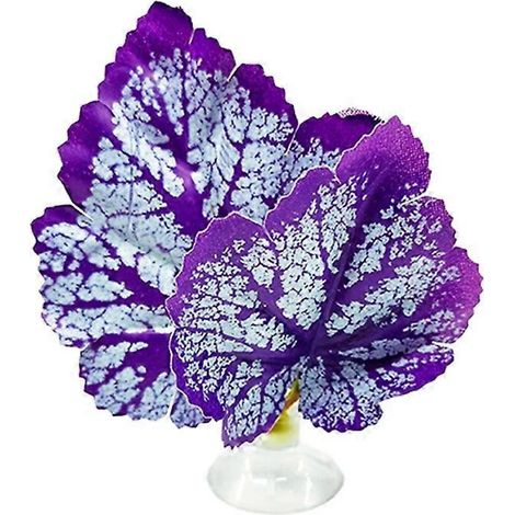 Feuille de repos pour poisson Betta avec ventouse, hamac réaliste simulant l'habitat, lit de repos pour aquarium, décoration naturelle. (1/4)