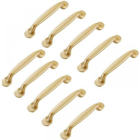 10pcs Poignée de placard doré 96mm-Poignée , XU,de meuble Cuisine Armoire Porte Poignées Placard - KZQ