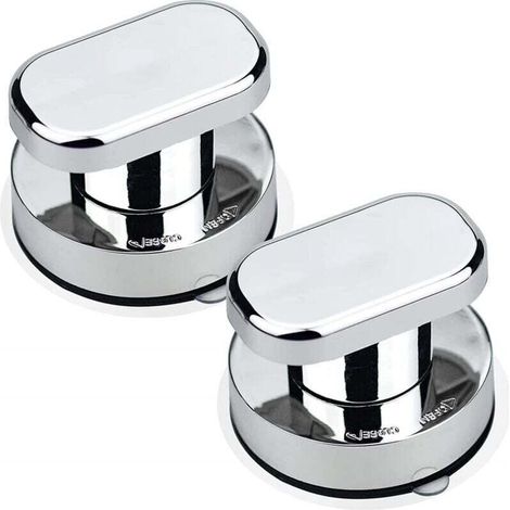 Poignée de porte à ventouse, 2 pièces, baie vitrée, ventouse forte, poignées de traction pour salle de bains, placard en verre, poignée de porte de tiroir (1/4)