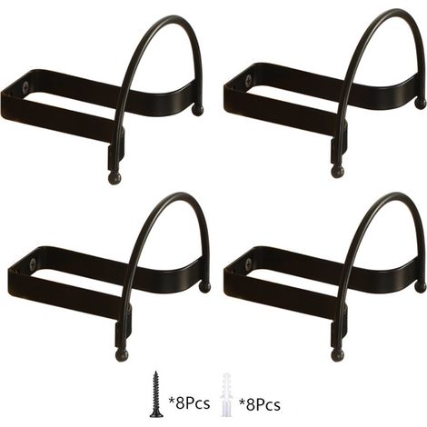 Soporte Pared Sombrero Cowboy, Estante Multifuncional para 4 Unidades con Tornillos, Organizador Decorativo Resistente – Ideal para Entrada y Dormitorio (1/5)