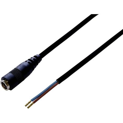 BKL Electronic 072068 Cavo per bassa tensione Presa a bassa tensione - Estremità aperta 5.5 mm 2.5 mm 2.50 m 1 pz.
