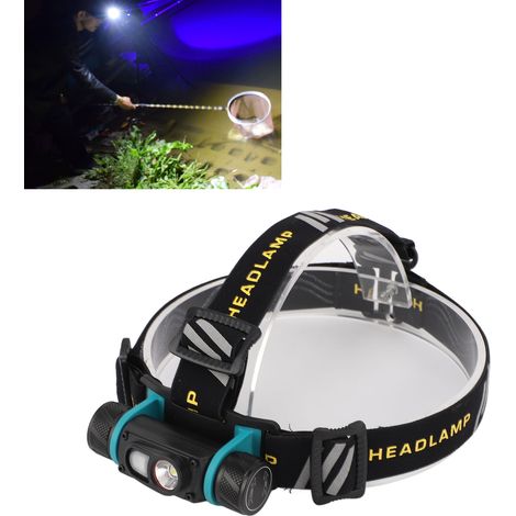 SST40 Stirnlampe für Bergsteigen und Klettern, wiederaufladbare Metalllampe, hohe Leuchtkraft 800 lm (1/5)