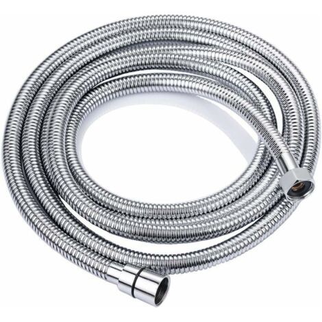 3M Edelstahl-Brauseschlauch mit Verdrehschutz, Brauseschlauch Standard G 1/2 Universalanschluss, Badzubehör anpassbar an alle Duschköpfe
