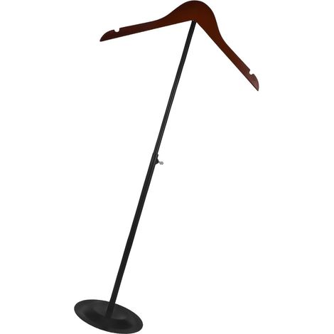 Présentoir à T-Shirts Réglable en Métal Noir, Support Tridimensionnel avec Socle Stable, Portant à Vêtements Polyvalent pour Boutique de Détail, pour Chemises, Hauts et Vestes, (1/5)