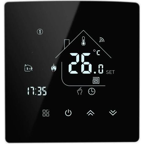 Thermostat intelligent monobloc thermostat de chauffage thermostat WiFi pour chaudière à gaz/eau plancher chauffant-868913mm (1/4)