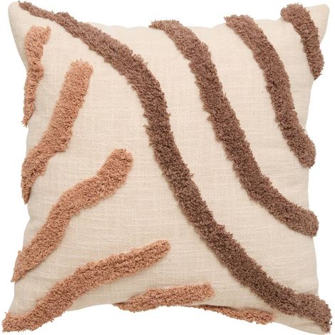 Hawki-Kissen, quadratisch, 40 x 40 cm, braun - Atmosphera créateur d'intérieur (1/3)