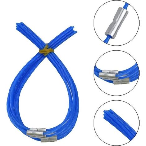 50-teiliges Trimmerfaden-Set für Bosch F016800182 – Zubehör für den Rasentrimmer ART 30 Combitrim (30 cm) – Blau (1/5)