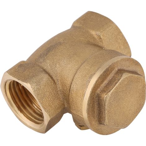 Clapet anti-retour en laiton DN15 (1 pièce) avec filetage interne, 232 PSI, empêche le refoulement d'eau. (1/5)