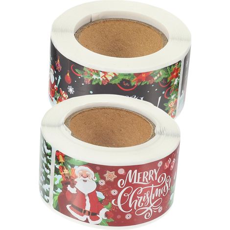 étiquettes adhésives de Noël pour sceller les cadeaux (1/5)