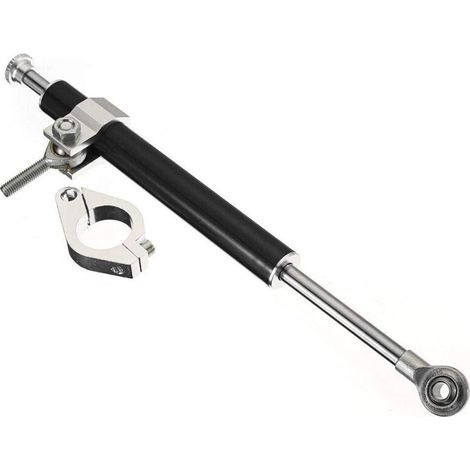 Amortisseur de direction réglable, stabilisateur de moto, amortisseur en titane modifié, stabilisateur de guidon à longue barre en titane (1/5)