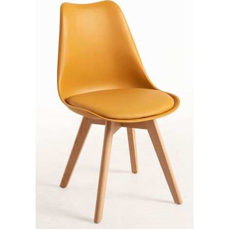 Packs Sillas Comedor - Pack 2 Sillas Synk Basic - Mostaza (1/5)