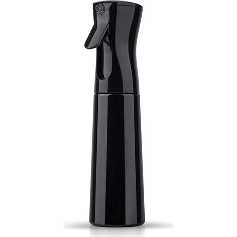 Vaporisateur Cheveux Boucle Pulverisateur Cheveux Vaporisateurs Rechargeable d Eau Flacon Spray Brumisateur pour Plante Interieur,Coiffeur,Fleurs Noir,Spray Alcool,300ml (1/5)