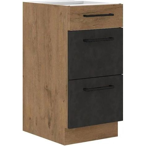 Cuciniere Mobile casserolier ROCK Grigio Matera 40 cm