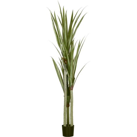 Künstliche Yucca-Pflanze, 190 cm, für drinnen und draußen, pflegeleicht