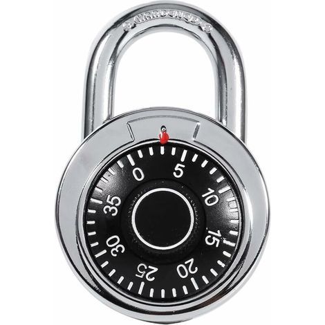 Cadenas à combinaison, boucle à combinaison étanche en métal et acier galvanisé pour écoles, boîtes à outils, armoires et casiers (1/4)